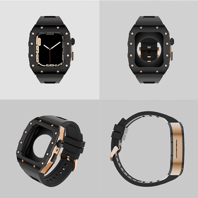 Kit de modification Apple Watch 45mm boîtier agate luxe métal - 4