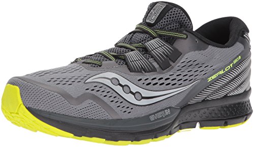 Saucony Men's Zealot ISO 3 Running Shoe, Grey, 7 M US