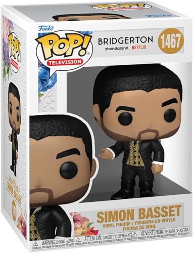 POP TV: Bridgerton - Boneco de vinil Simon Basset Funko (incluído com caixa protetora compatível), m