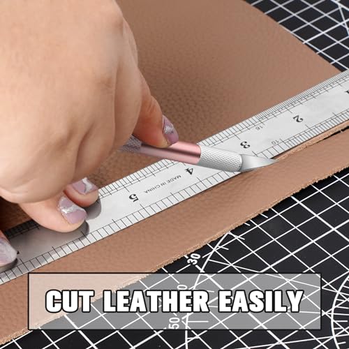image for DIYSELF 2 Pack Exacto Knife for Crafts, Precision Knife Exacto Blades,