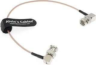 Alvin's Cables Blackmagic RG179 同軸BNC直角オス-オスケーブル BMCCビデオカメラ用 30CM