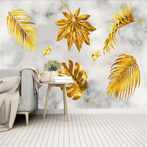 Papier peint mural 3D auto-adhésif multi-taille stickers muraux design moderne fleurs feuilles - 4