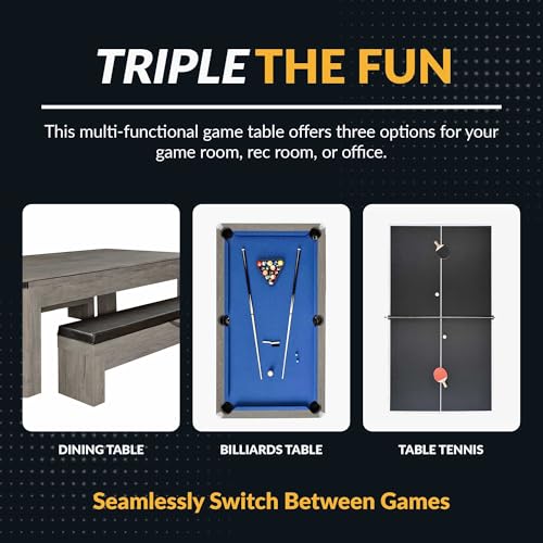 Hathaway BG50374 Newport Stylish 7 Ft Multi Game Pool Table Combo thumb #2
