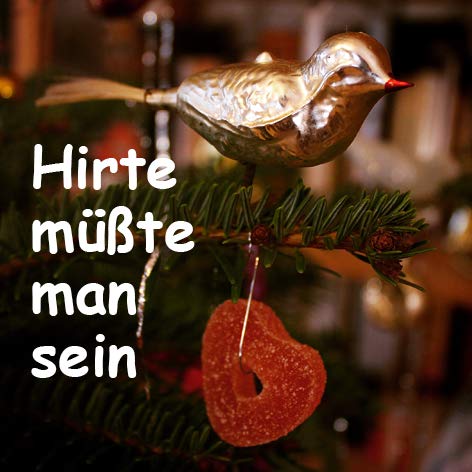 Hirte m&uuml;&szlig;te man sein