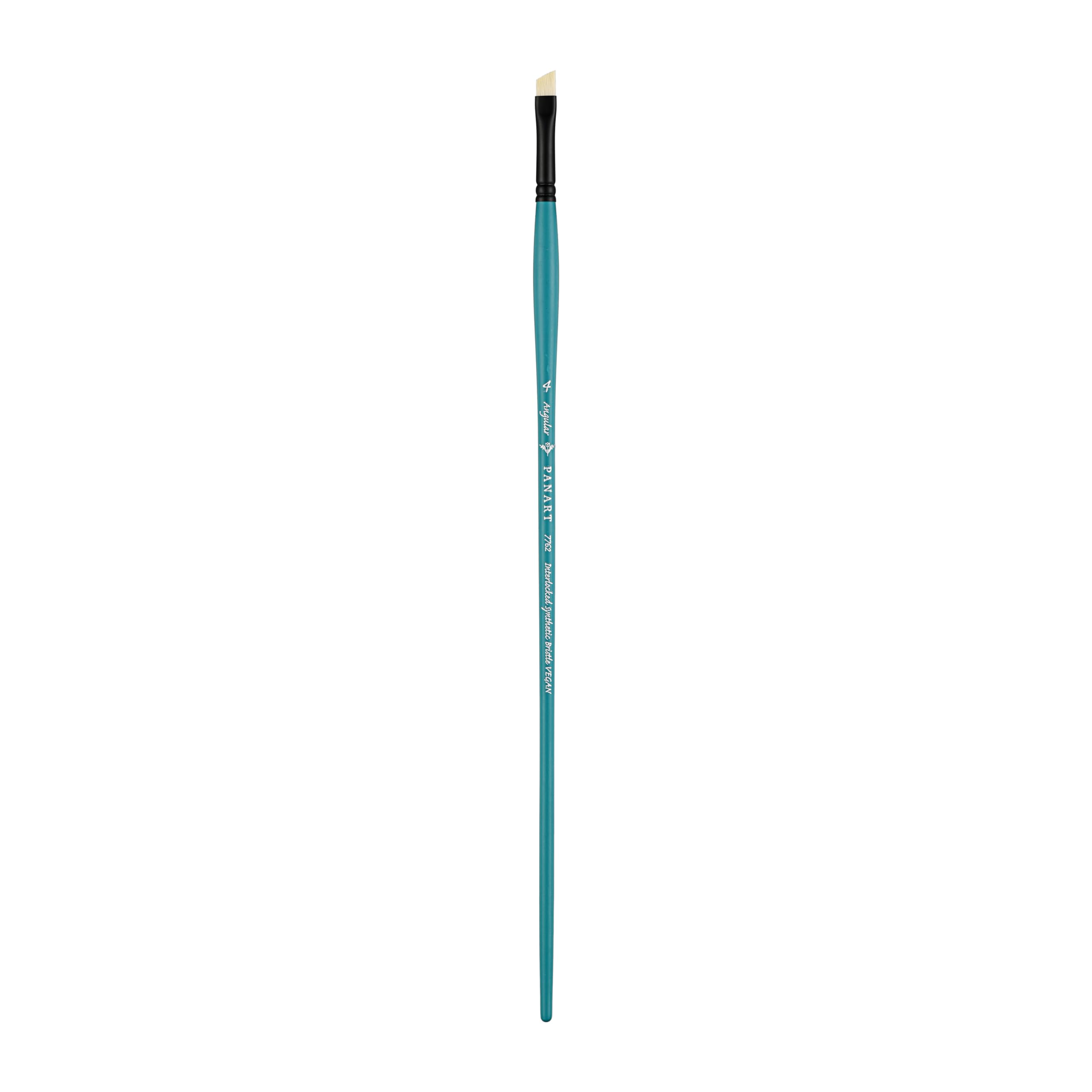 Pan Art Bristle Angular No. 04 – Detail & Wash Brush for Oil Paints – Artist-Grade Performance Paintbrush for Fine Art, Craft & Illustration – 1 Unit