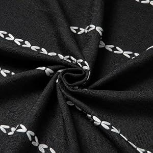 Mitovilla black boho fabric shower curtain modern farmhouse shower curtains for vintage rustic bathroom decor country tassel thick cloth shower curtain 72 x 72  urban country home decor
