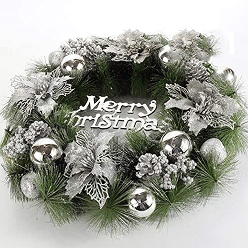 Couronne de décoration de noël suspendue durable et légère