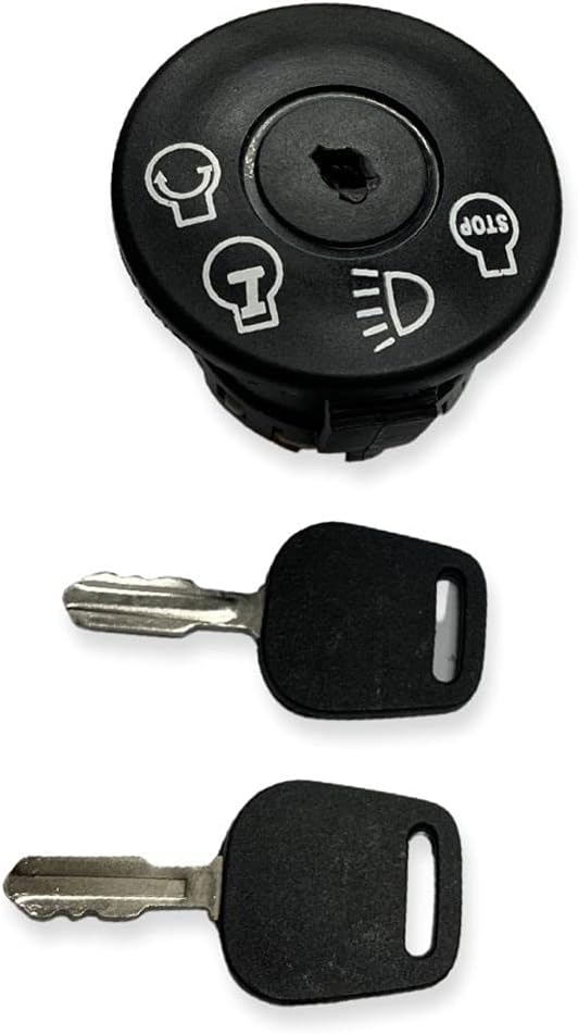 VIRTIONZ MWIRE Ignition Switch with Two Keys 4-Position 7-Terminals Compatible with Husqvarna Craftsman Dixon Cub Cadet 532175566 175566 GY20074