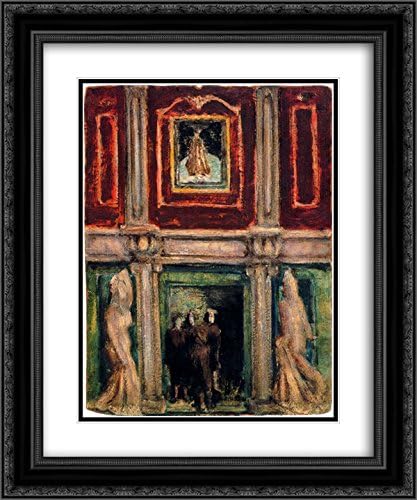 Mark Rothko 2X Matted 20x24 Black Ornate Framed Art Print 'Interior'
