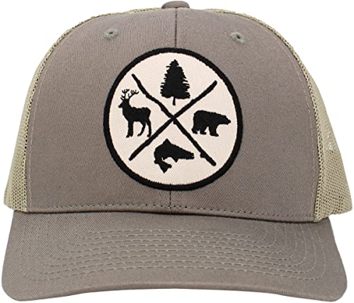 Image of KBETHOS Men's Women's Explore The Outdoors Mountains Scenery Unisex Trucker Baseball Cap