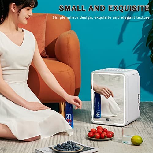 Azicyn Mini Fridge For Bedroom, Portable Beauty Fridge Thermoelectric Cooler And Warmer, Quiet Compact Fridge For Skincare, Beverage, Food, Cosmetics, Home, Office,Style 1 #TOP2