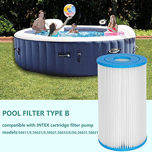 Itidyhome 3 Pack Replacement Pool Filter For Type B Filters Pump, Compatible With Intex 29005E Easy Set Swimming Pool Filter Cartridge,Easy Set Above Ground Pool Replacement Filter Cartridge #TOP5