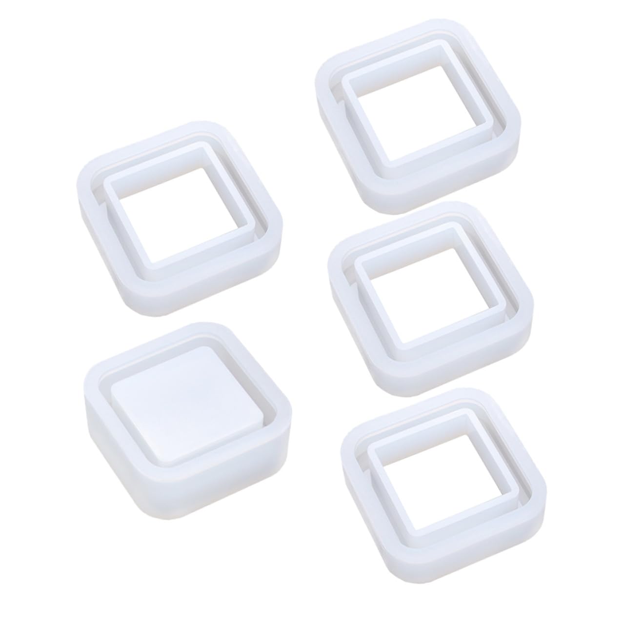 Moule silicone carré pour décoration de bureau et rangement fait main