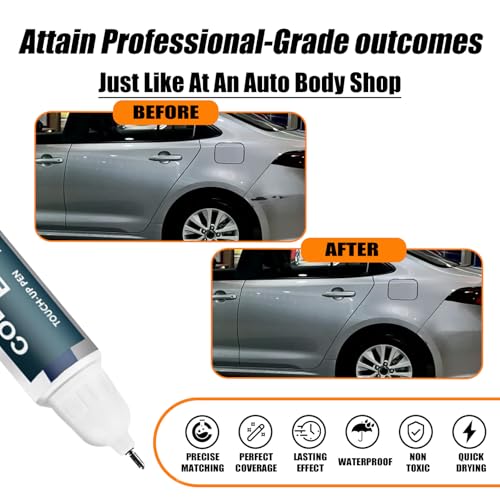 Image of 1F7 Classic Silver Metallic Touch Up Paint for Toyota, Car Paint Pen Scratch Repair Two-In-One Touch Up Paint, Premium Car Scratch Remover for Deep Scratches