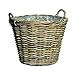 Kunert-Keramik Weidenkorb,sehr stabil,bepflanzbar,naturbelassen,39cm