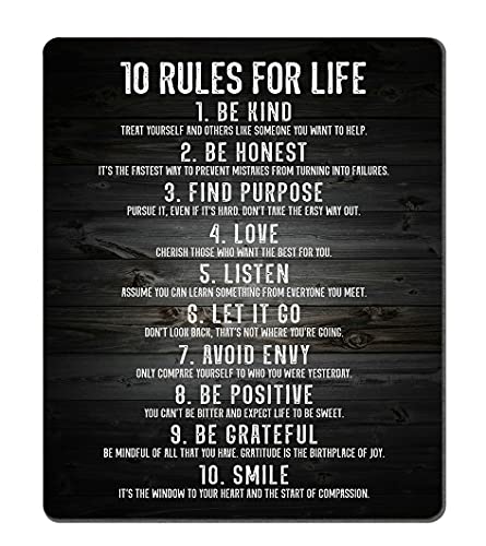 Motivational Quote Gaming Mouse Pad (9.5 x 7.9 inches)