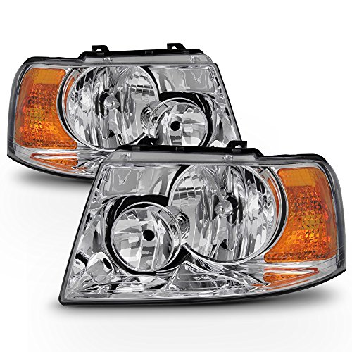 ACANII - For 2003-2006 Ford Expedition Headlights Headlamp Replacement Driver + Passenger Side 03 04 05 06