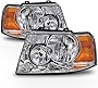 ACANII - For 2003-2006 Ford Expedition Headlights Headlamp Replacement Driver + Passenger Side 03 04 05 06