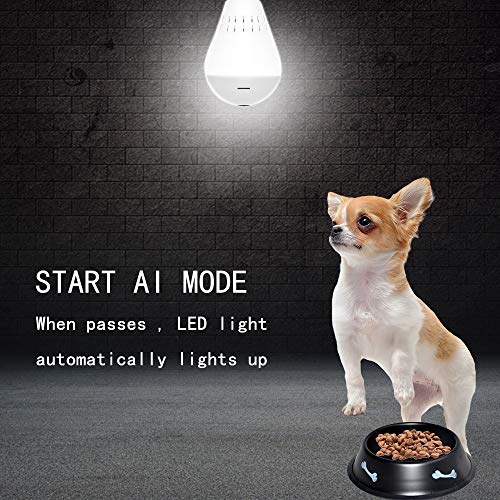 Aolans Light Bulb Camera 1080P Dome Surveillance Cameras Wireless Camera 360 Degree Cam Home Security Camera2.4Ghz For Baby Room Pet Camera/Nanny Monitor Led E27 64G Or Cloud Storage Led Cam #TOP4