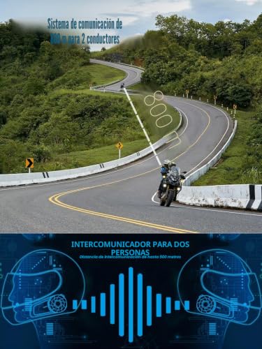 Intercomunicador casco moto MAXTO MX1 con Bluetooth 5.0 y dos micrófonos 3