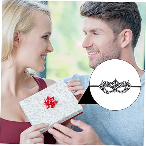 KALLORY 12Pcs Venda Roupa Preta Fantasias De Halloween Roupas De Baile De Renda De Bola Acessórios D