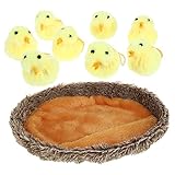 Poussins réalistes : ce jouet poussin jaune de pâques est charmant et adorable, ce qui est très approprié pour votre jour de pâques.