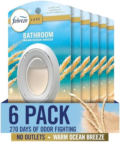 Amazon.com: Febreze Bathroom Air Freshener, Odor-Fighting, Warm Ocean ...