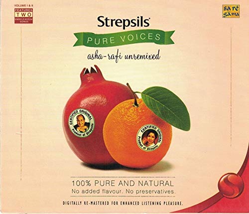 Strepsils Pure Voices Asha- Rafi unremixed Vol.1 & 2 (Brand New Two Disc Audio Cd, Released By SaReGaMa)