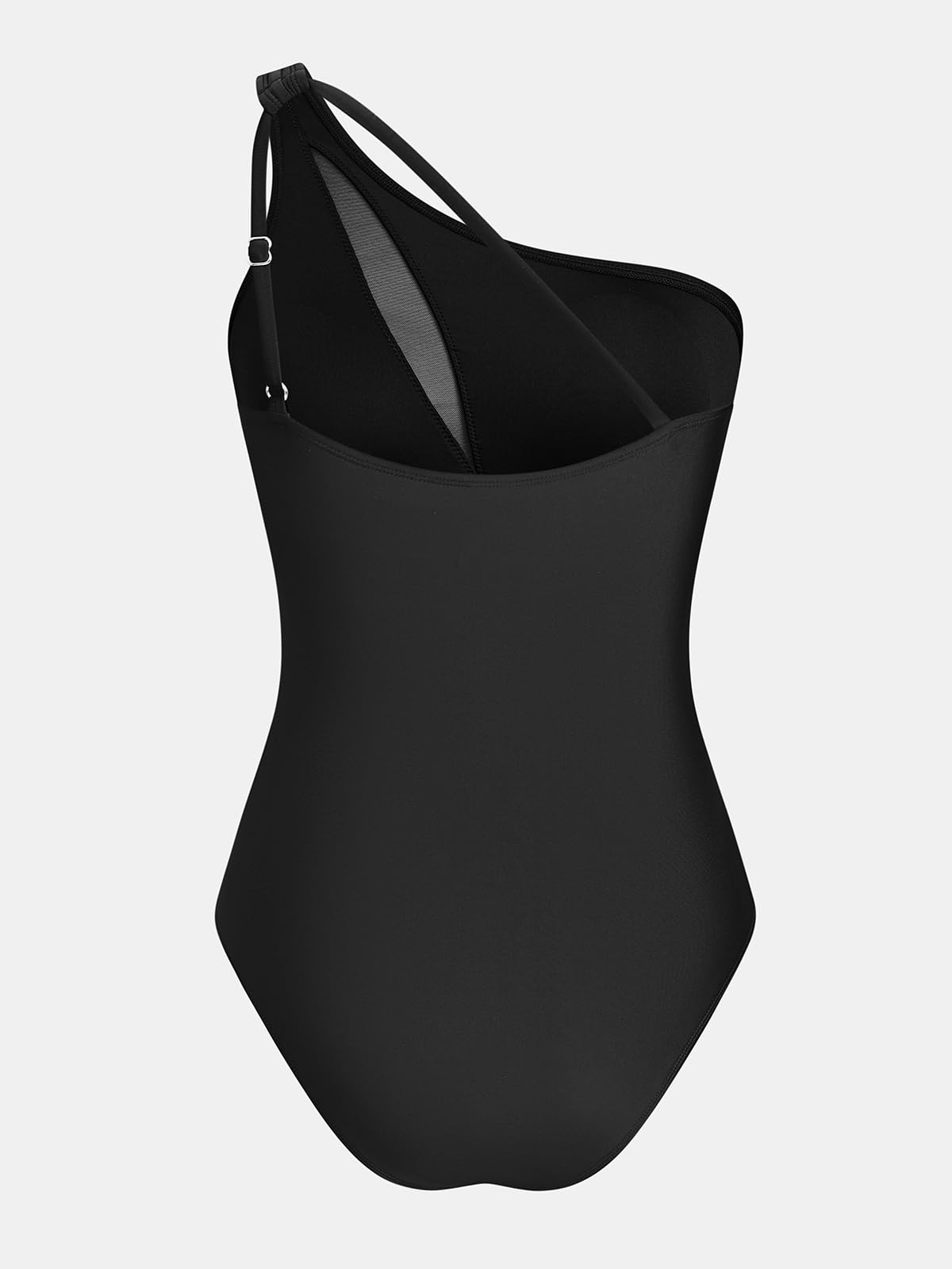 CUPSHE Costume da bagno intero da donna asimmetrico con collo monospalla e spalline regolabili Costumi da bagno in rete