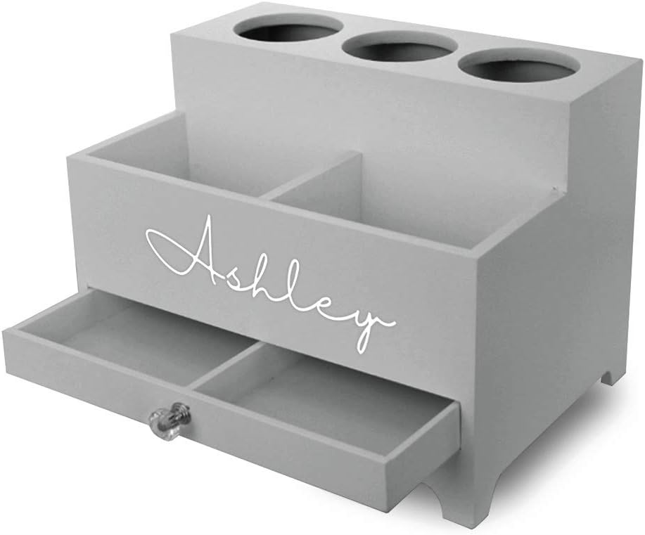 OnDisplay Makayla Deluxe Hair Tool and Accessory Organization Station (Personalized)