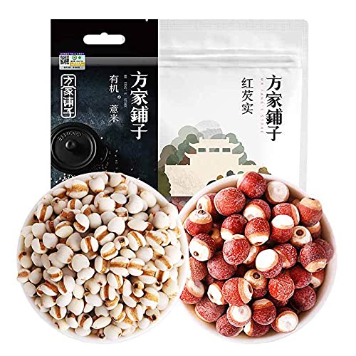 方家铺子 薏米 芡实粥料 腊八粥料 有机薏米 芡实 五谷杂粮 粥米伴侣 红豆薏米粥配料700g