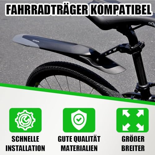 RBRL Fahrrad Schutzblech Set [24-29 Zoll] - Universal Schnelle Demontage Fahrrad schutzblech, Mountainbike, MTB Steckschutzblech zum Schutz vor Spritzwasser & Schmutz