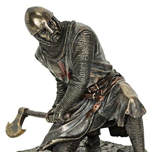 Estatua Veronese Design Templario arrodillado de 6.88 pulg miniatura 2