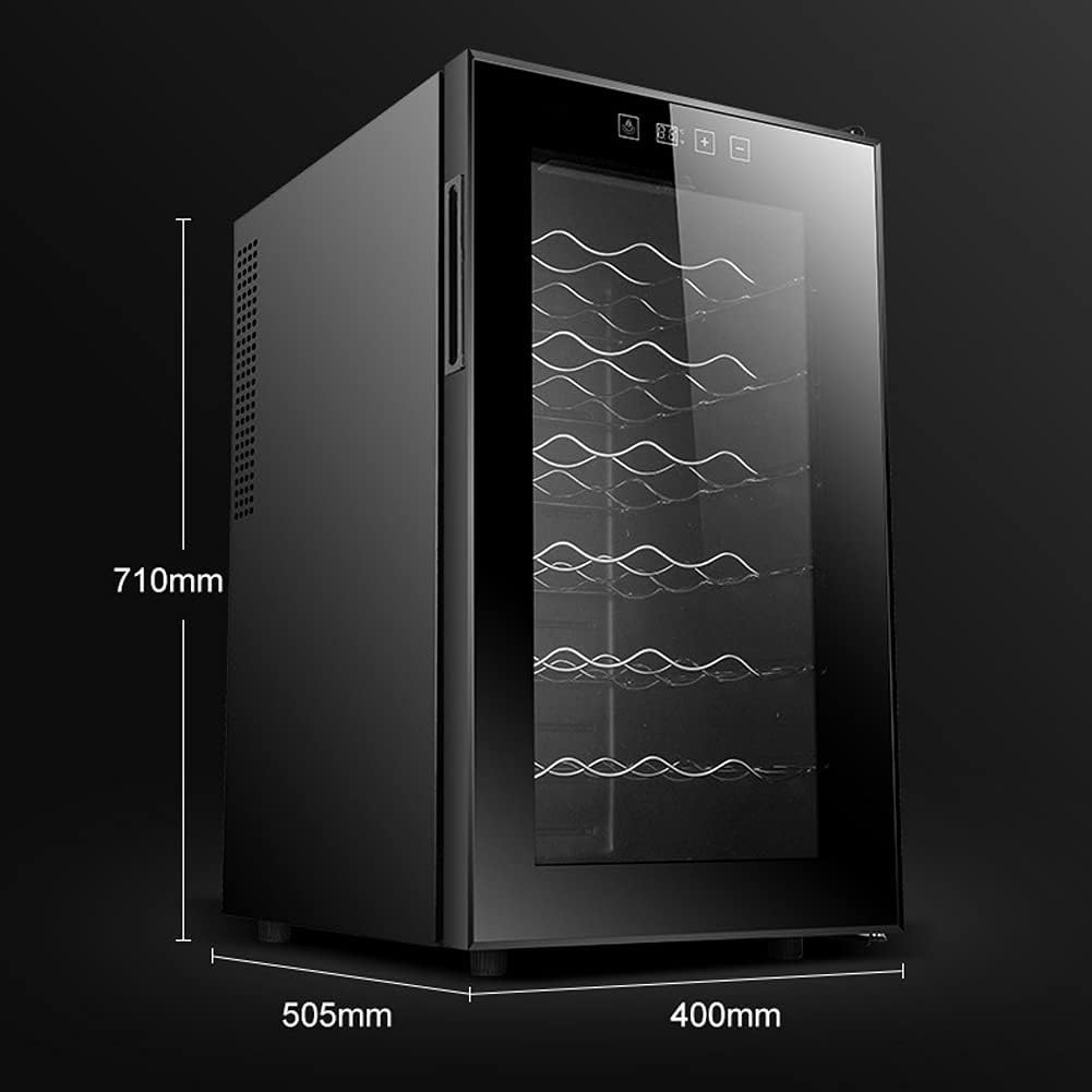 GagalU 68L Wine Cooler/Fridge Beverage Refrigerator Small Mini Red & Cellar Beer Soda,Digital Temperature Display, Double-Layer Glass Door, Quiet Operation Compressor