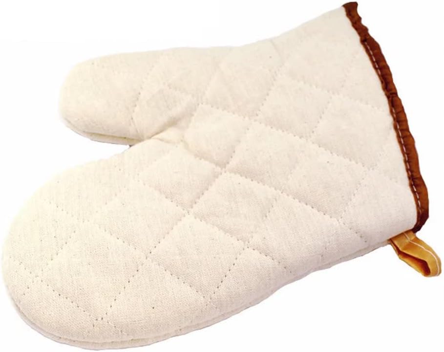 Oven Mitts, high Temperature Resistant Mitts, Thickened Oven Microwave Mitts for Cooking, Baking and Grilling (Size: 22 * 16cm, 1 Pair)