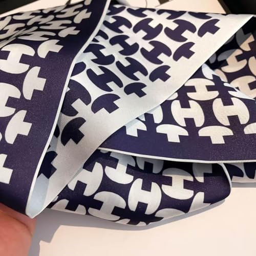 Image of Head Hair Scarf for Women,Silky Long Headscarf Purse Bag Scarfs for Handbag Fashion Satin Neck Scarves Accessories