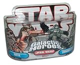 Star Wars Year 2008 Galactic Heroes Series 2 Inch Tall Mini Action Figure - TARFFUL with Long Rifle and COMMANDER GREE with Blaster Pistol