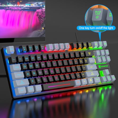 Clavier de jeu compact pour optimiser l'espace de votre bureau et jouer le soir