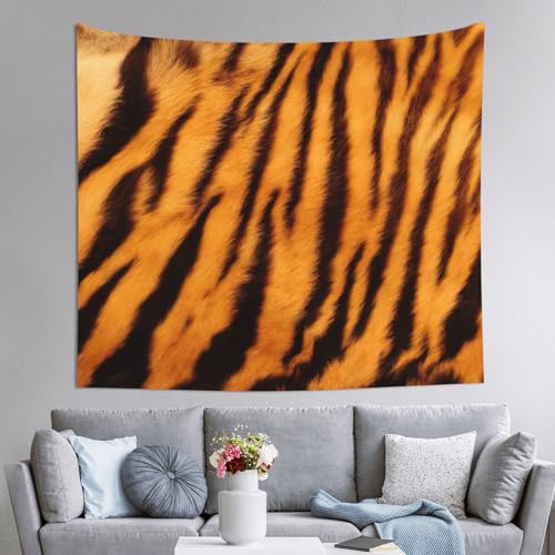 Tapisserie tigre pour habiller un mur vide grande décoration de salon