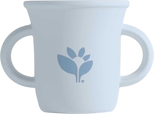 green sprouts Vaso de aprendizaje de silicona, 12 meses +, silicona curada con platino, seguro para esterilizador, probado para hormonas, arándano,