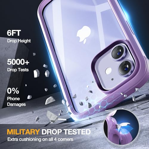 image for Miracase Glass Series for iPhone 12/12 Pro - Full-Body Rugged Protecti