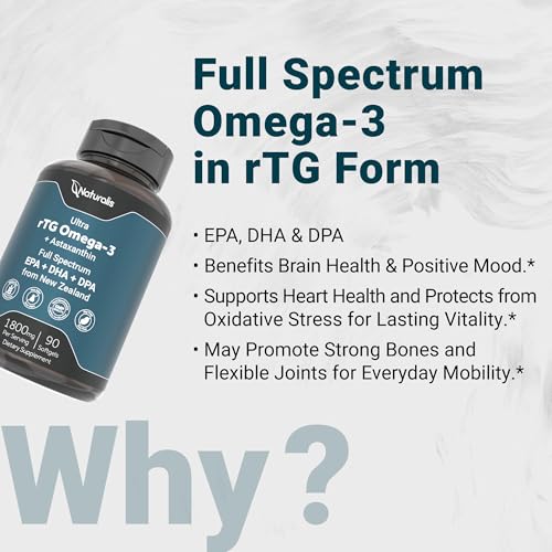 Image of Naturalis Ultra rTG Omega 3 Fish Oil 1800mg 90 Softgels | IFOS Certified