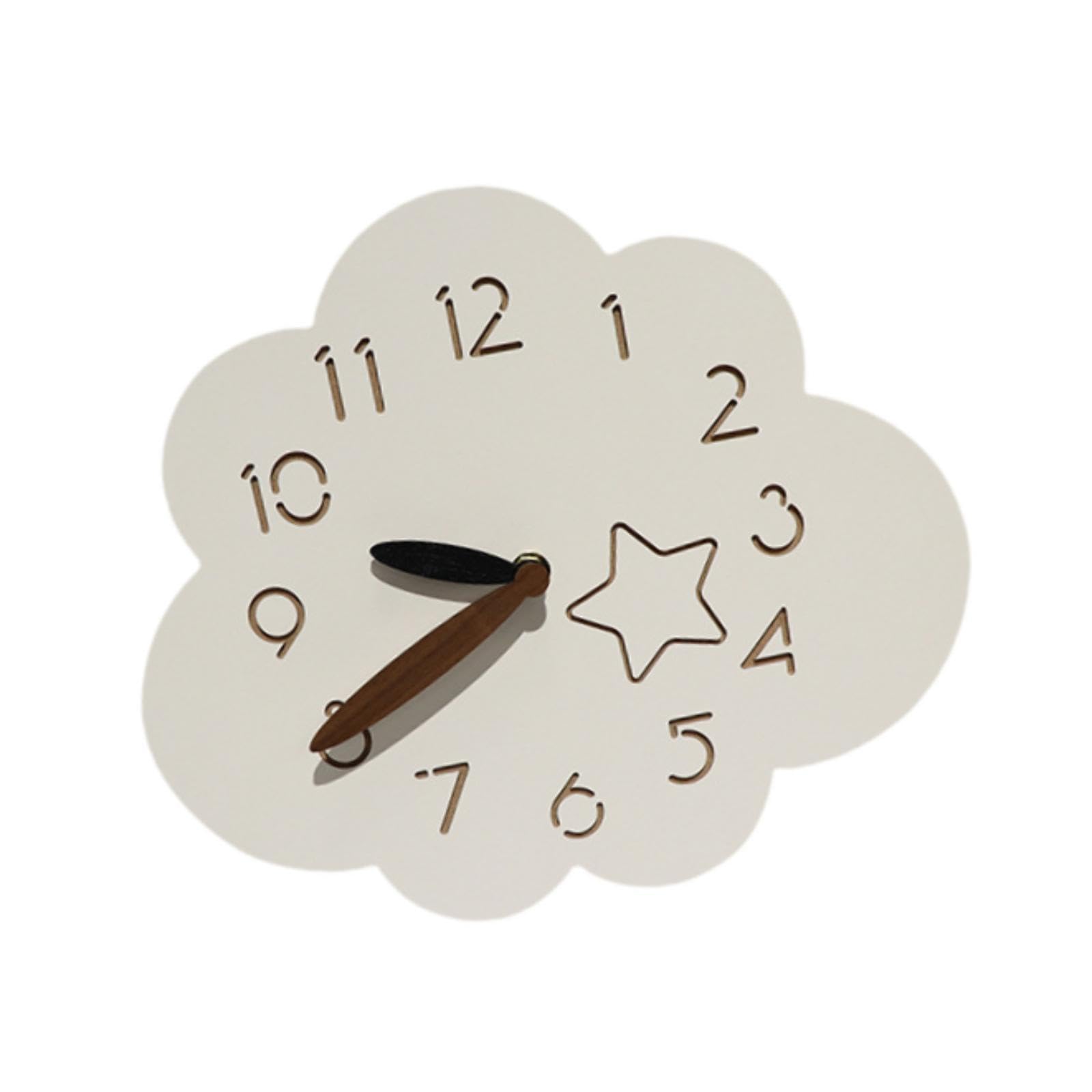 Horloge murale bois silencieuse et pendule créative pour un sommeil serein