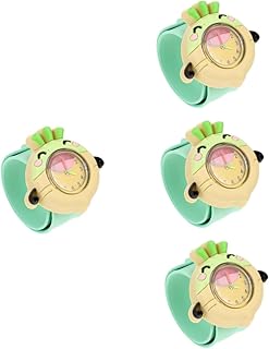 Relógio Pulseira 4 Peças Relógio De Palmas De Desenho Animado Pulseira Relógio Infantil Relógio Bonito Relógio De Tapa De Desenho Animado Relógio De Pulso Infantil Relógio