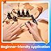 Beetles Fall Gel Nail Polish Set - 6 Colors Burgundy Red Orange Yellow Brown Gel Polish Kit for Nails, Autumn Leaves Soak Off UV LED Nail Gel Manicure at Home Gifts for Women