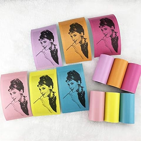 Macabolo Printable Sticker Paper Roll Direct Thermal Paper with Self Adhesive for PAPERANG Pocket Mobile Printer 57 mm x 30 mm Cover