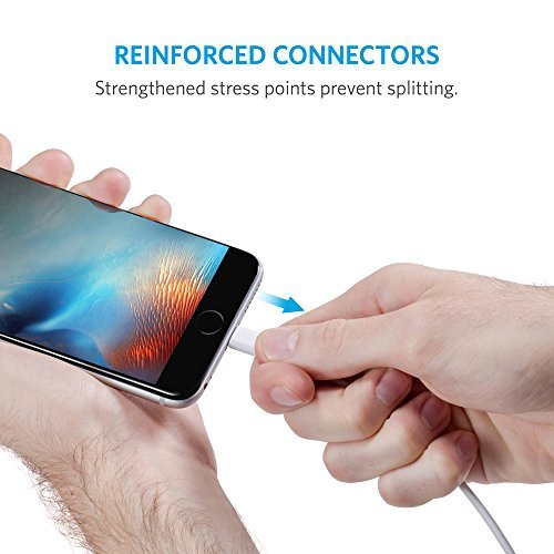 Image of [3 Pack: 3ft /6ft /10ft] Anker PowerLine Lightning Apple MFi Certified - One of The World's Fastest, Most Durable Lightning Cables for iPhone 7 /7 Plus 6 /6s Plus 5s /5, iPad mini /4 /3 /2, iPad Pro Air 2
