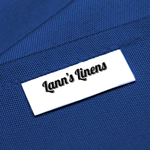 Lann's Linens - 8' Premium Fitted Tablecloth for 96" x 30" Rectangular Table - Wedding/Banquet/Trade Show - Polyester Cloth Fabric Cover - Royal Blue by Lann's Linens - Image 4