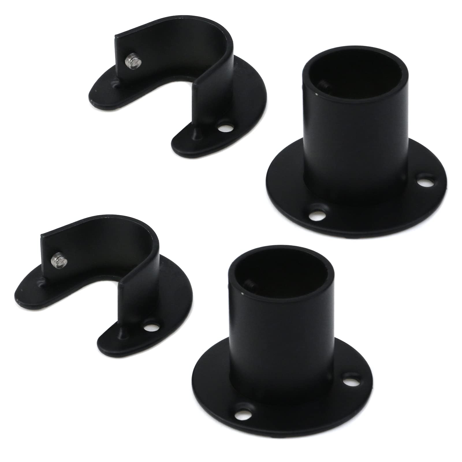 Amazon.com: Tighall 4PCS Heavy Duty Stainless Steel Closet Pole Sockets ...