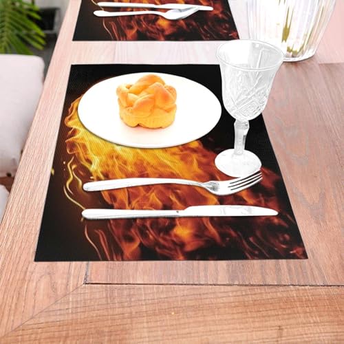 Set de table résistant à la chaleur napperon lavable et étanche x4 - 6